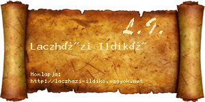Laczházi Ildikó névjegykártya